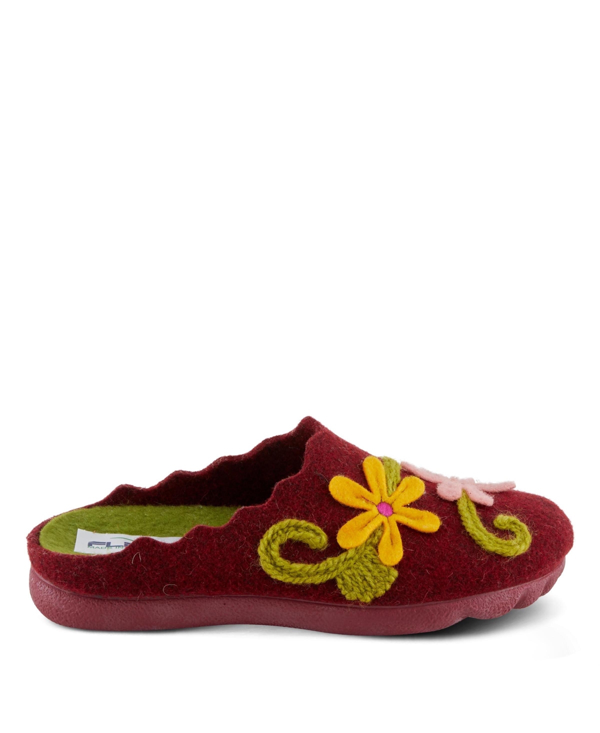 Flexus Roseburg Women's Slide with Floral Embroidery