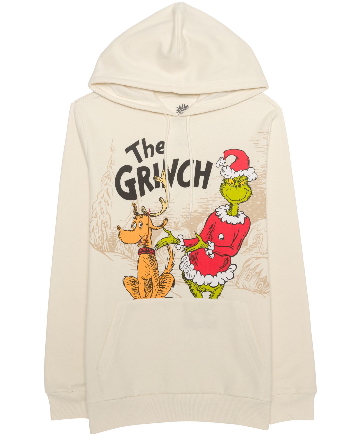 Мужское худи Hybrid Apparel Grinch Stole Christmas Graphic-Print Classic-Fit, цвет: Песочный — фото 1