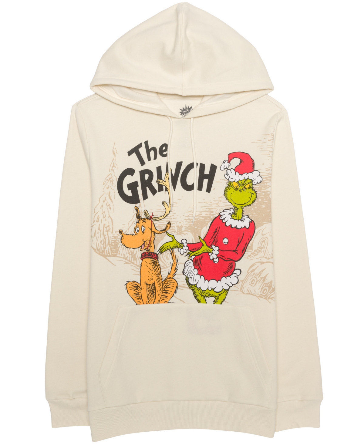 Hybrid Apparel Men's Grinch Stole Christmas Graphic Pullover Classic-Fit Hoodie