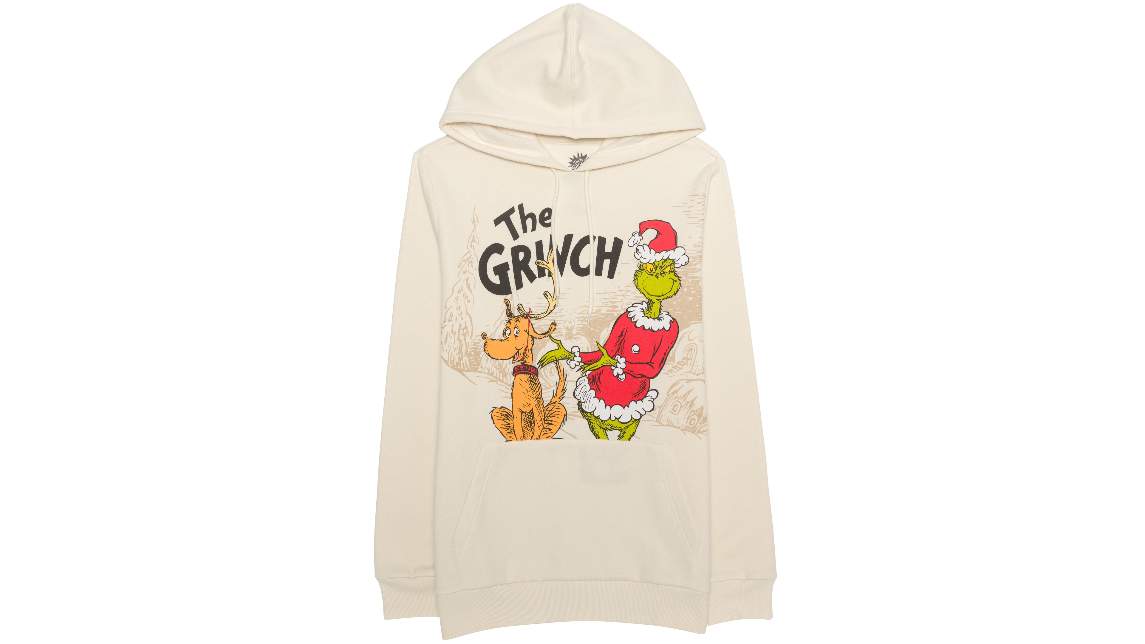 Hybrid Apparel Men's Grinch Stole Christmas Graphic Pullover Classic-Fit Hoodie