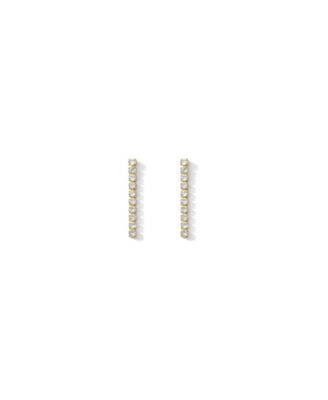 Cz Short Tennis Drop Earrings