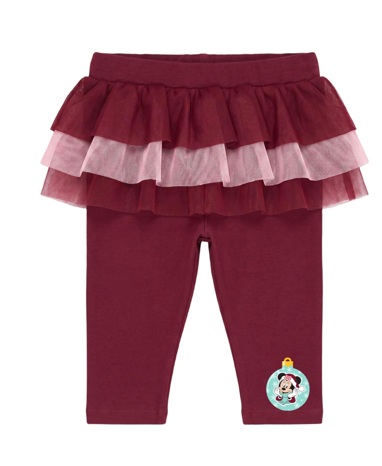 Baby Girls' Minnie Christmas Long-Sleeve Holiday Bodysuit and Pants, 2-Piece Set