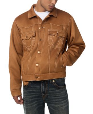 Men's Jimmy Oversized Suede Trucker Jacket