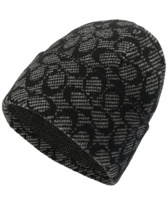 Men's Merino Wool-Blend Signature C Twill Beanie