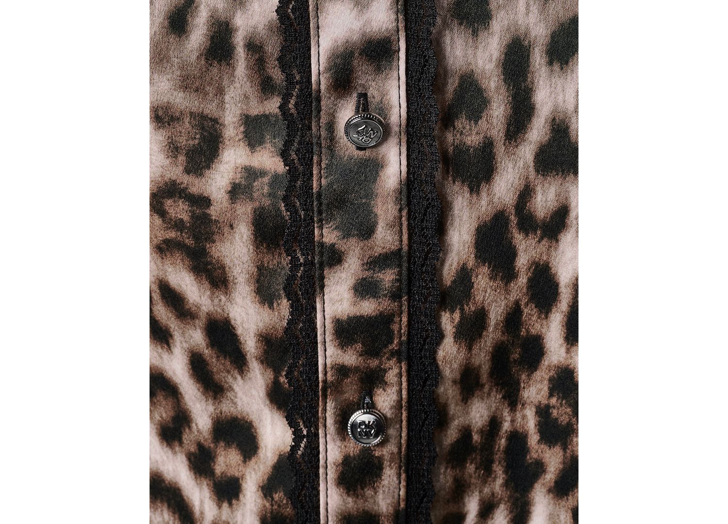 Women's Leopard-Print Long-Sleeve Blouse