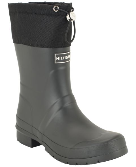 Женские ботинки Tommy Hilfiger Dryzzle Rain Boots, цвет: Чёрный