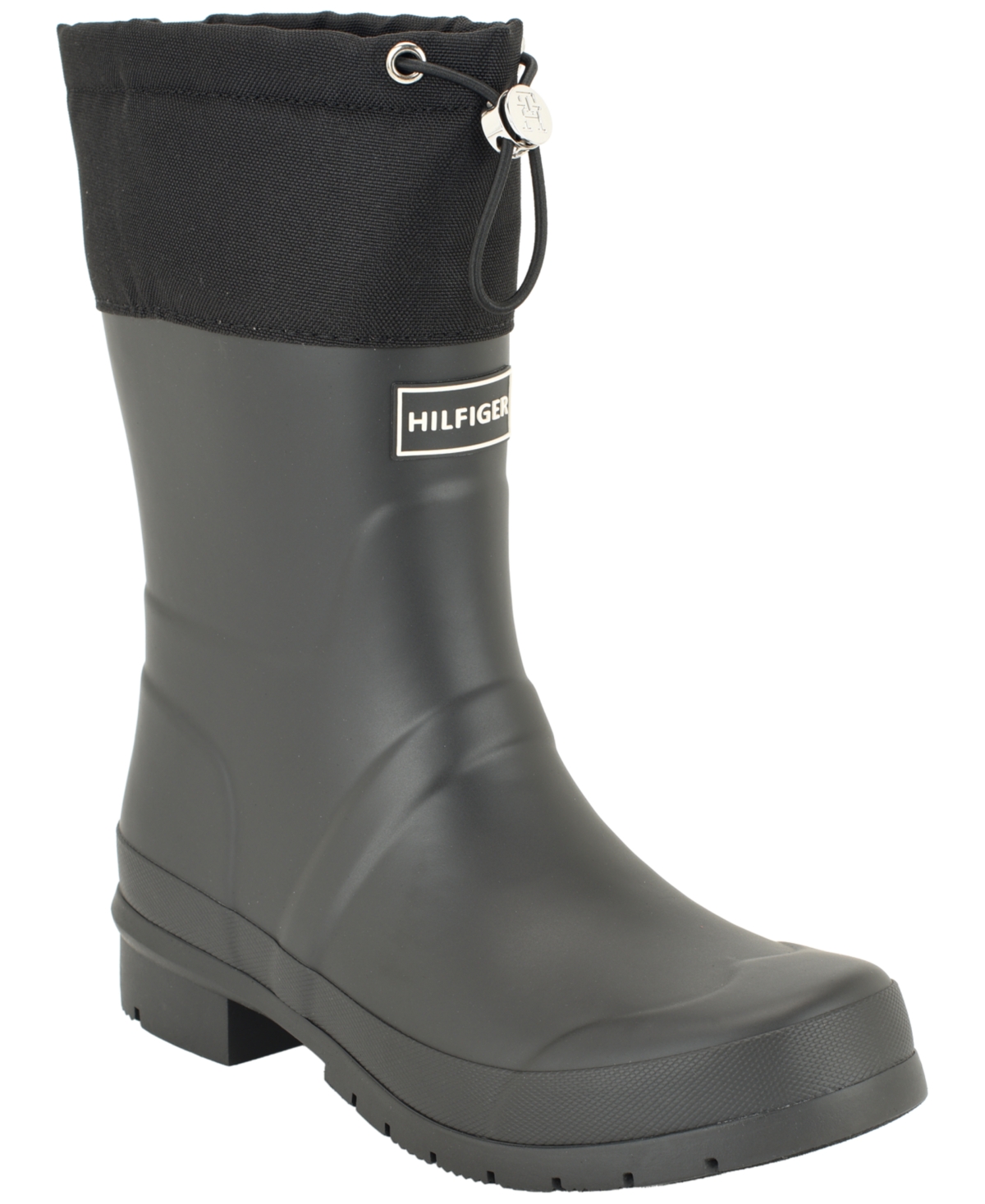 Tommy Hilfiger Women's Dryzzle Plaid Rain Boots - Black
