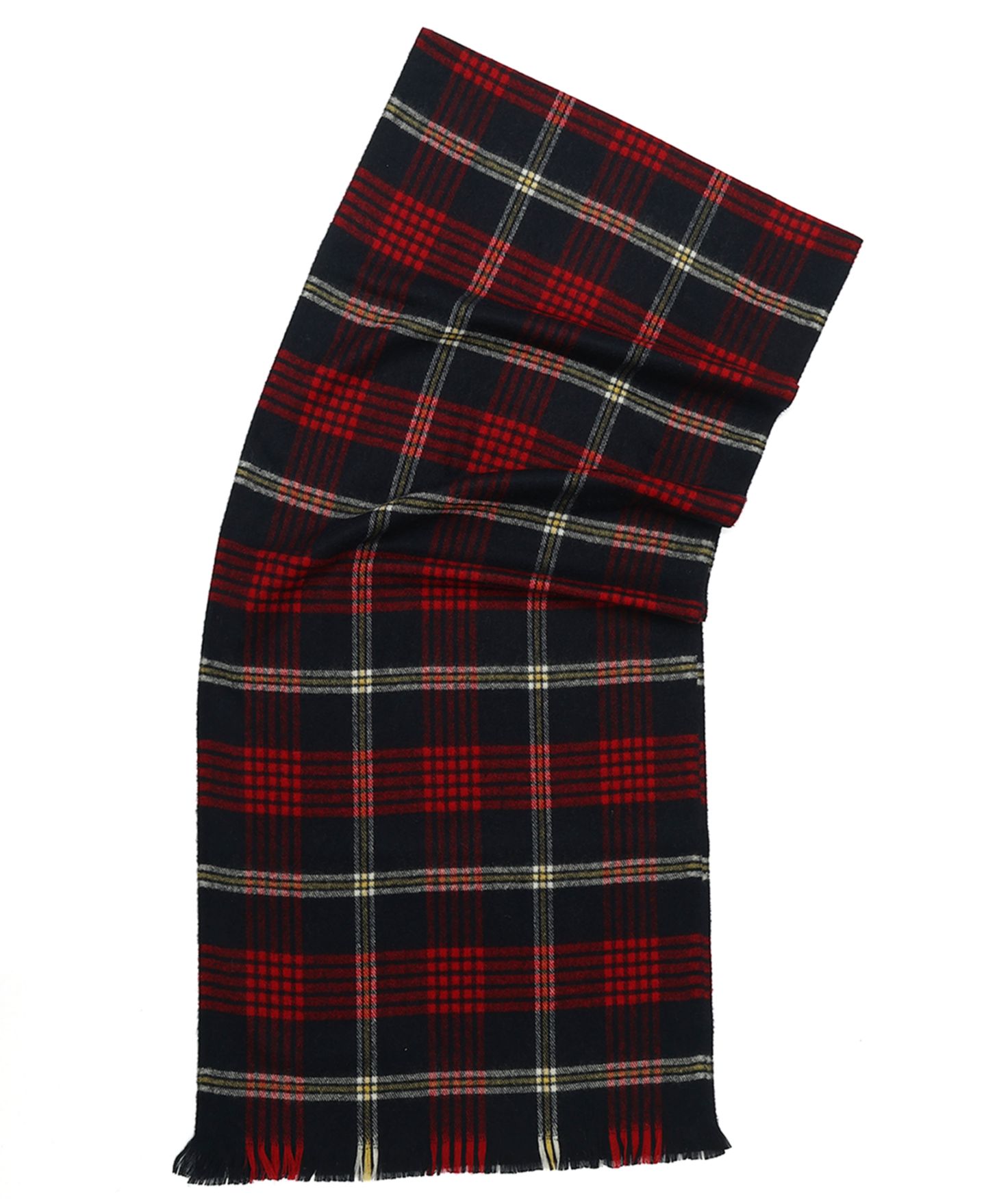 Мужской шарф Tommy Hilfiger Check Plaid Fringe, 17"W x 68"H, цвет: Космический синий разноцветный — фото 3