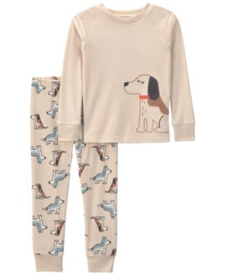 Toddler Boys' 2T-5T Dreamplush Dog Long-Sleeve Snug-Fit Top and Pants, 2-Piece Set
