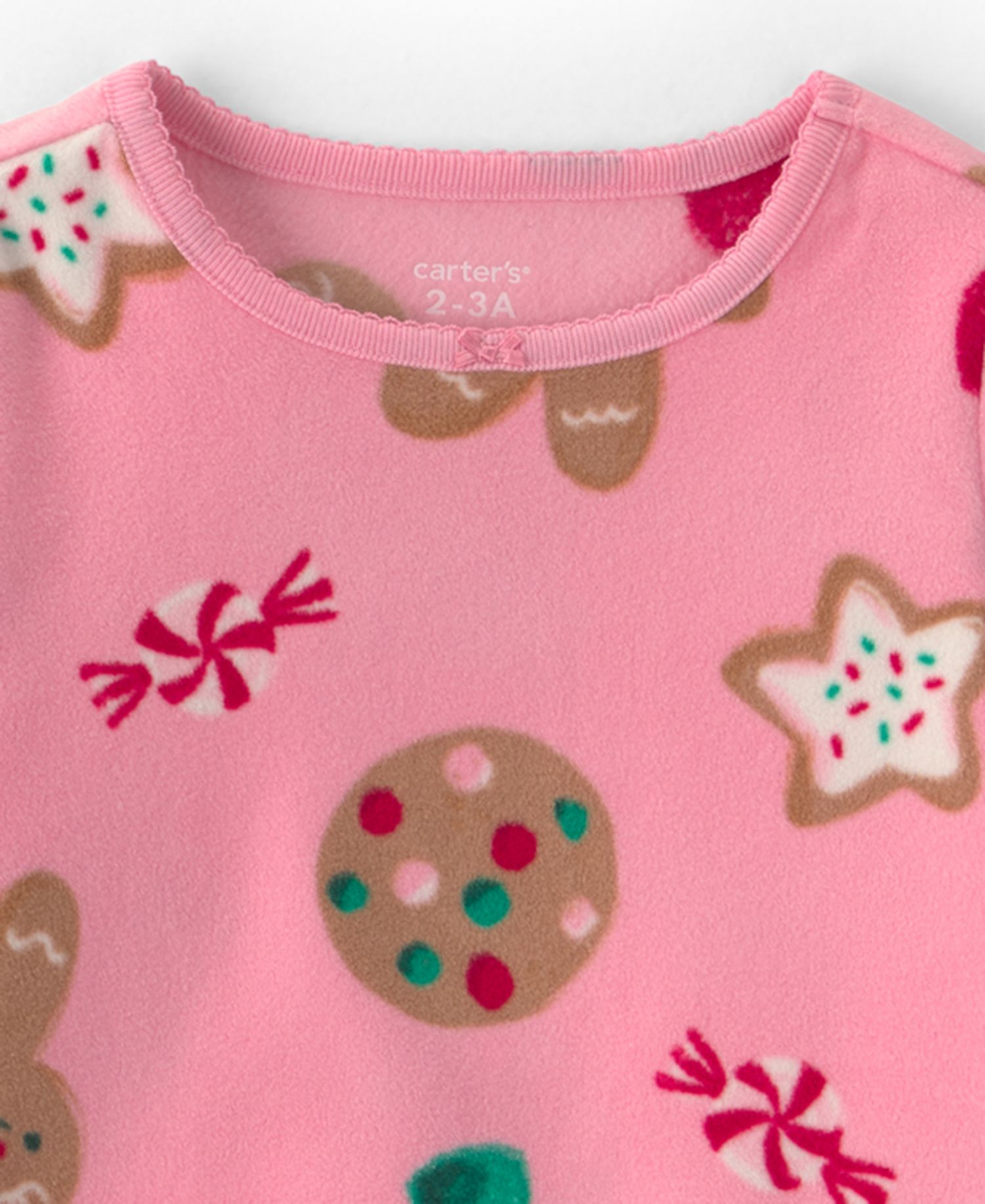 Girls' 4-16 Holiday Loose-Fit Long-Sleeve Nightgown and Doll Nightgown, 2-Piece Set