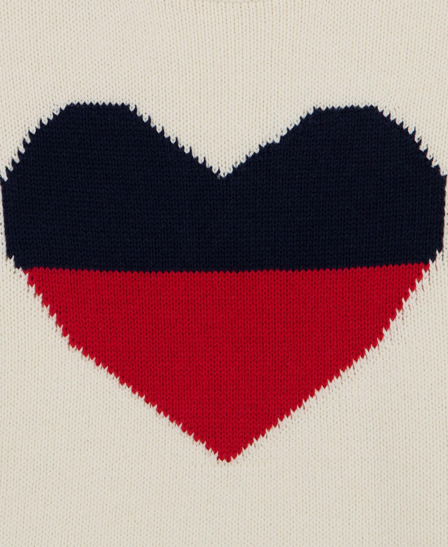 Women's Intarsia Heart Mock Neck Sweater