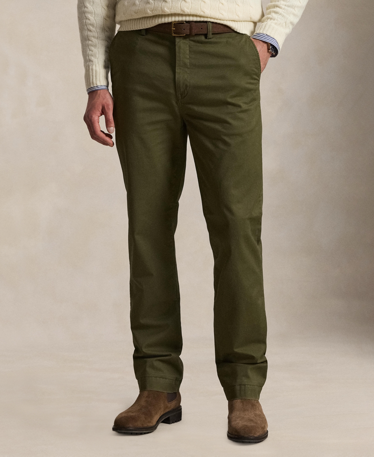 Polo Ralph Lauren Men's Big & Tall Stretch Classic Fit Washed Chino Pants In Canopy Olive