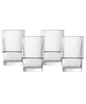 Noho Stackable Iced Beverage Glasses, Set of 4