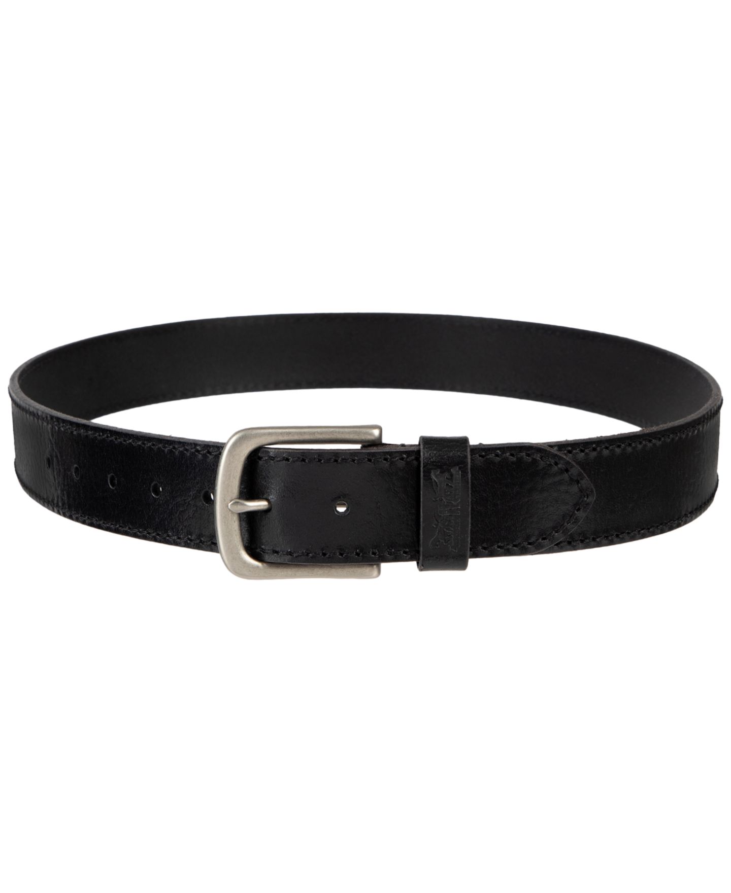 Мужской ремень Levi's 38MM Bridle Leather Harness Buckle Belt, цвет: Чёрный — фото 4