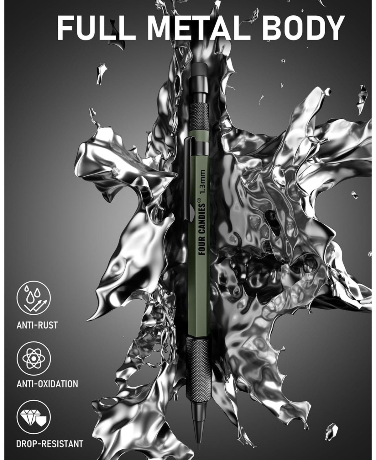 Four Candies 1.3mm Mechanical Pencil Set
