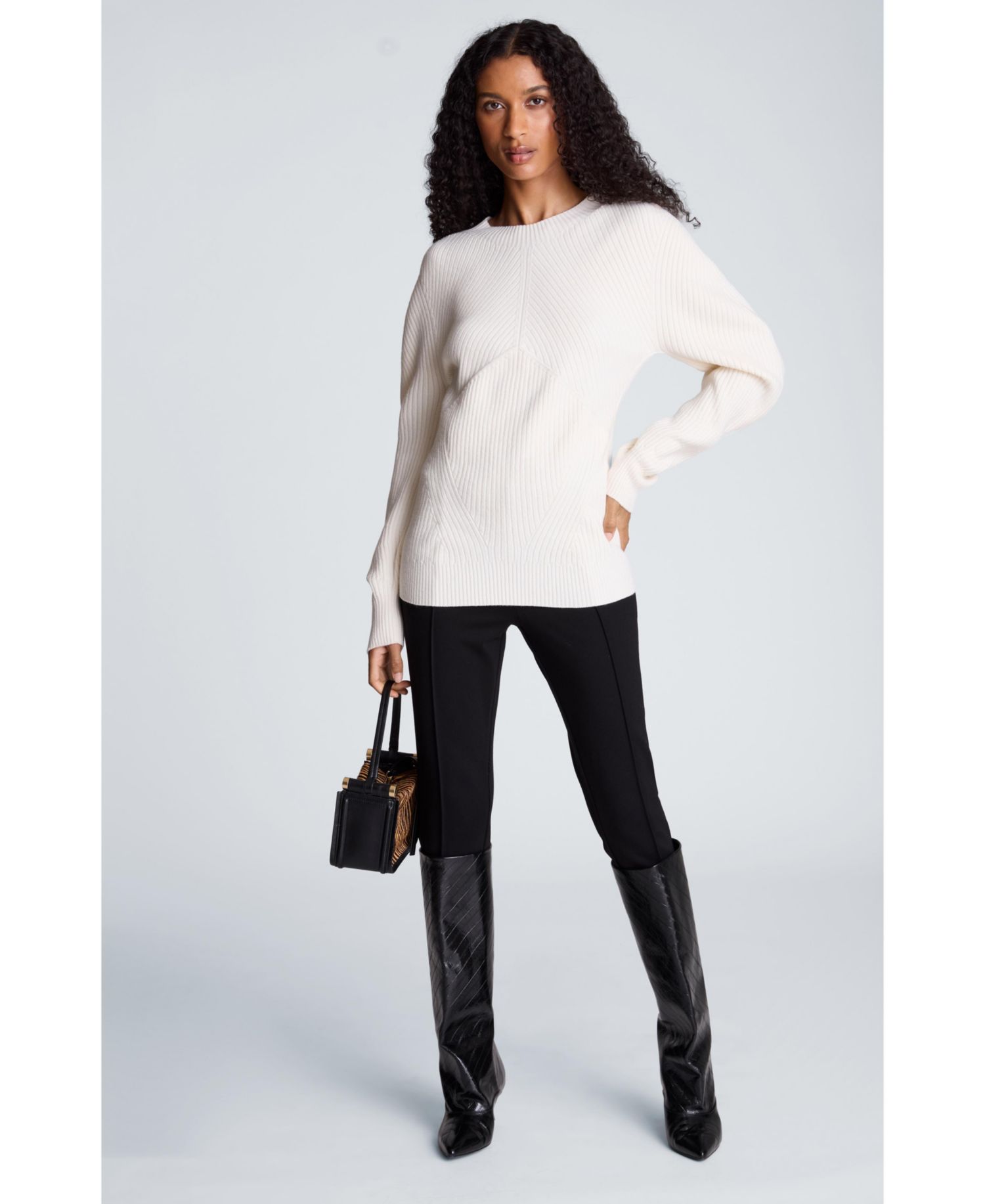 Highline Small Top Handle Haircalf Handbag