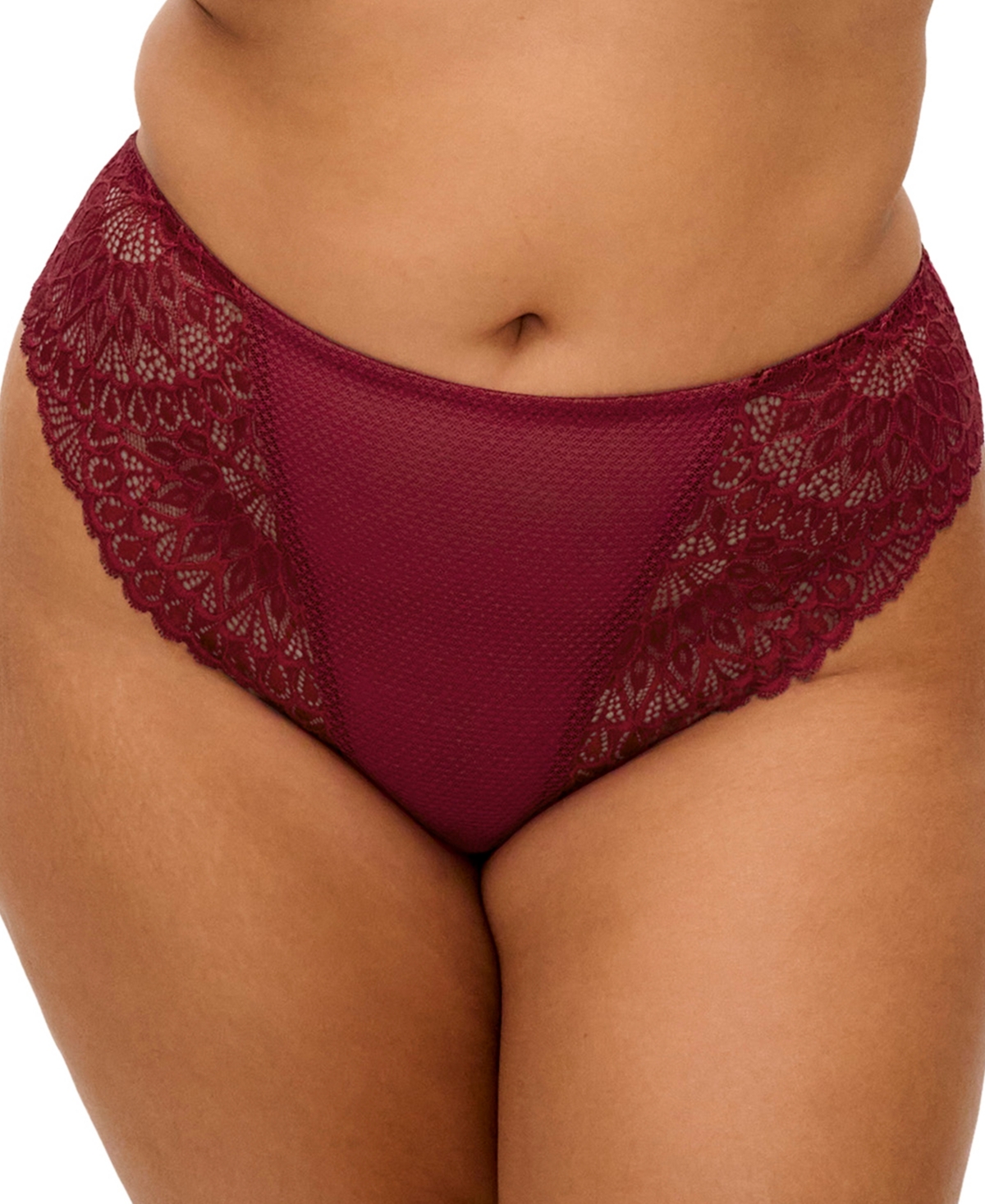 Elomi Plus Size Lace High-Waist Tiernie Thong