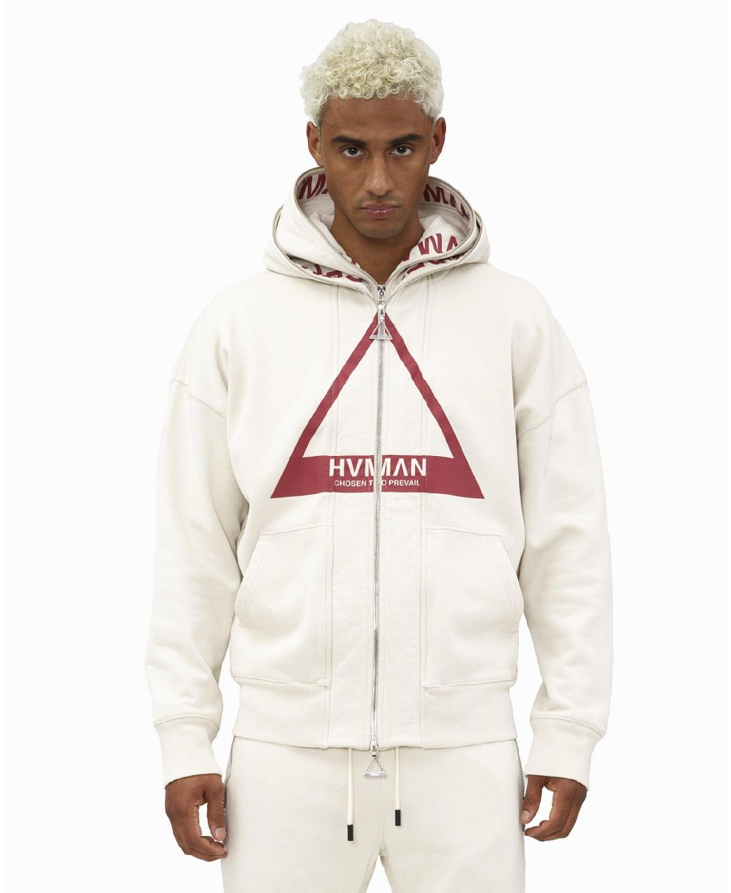 Men's Full-Zip Double Hood Graphic Sweatshirt