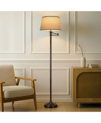 Caden Classic LED Floor Lamp with Extendable Swing Arm