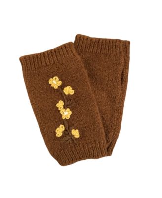 Embroidered Flower Armwarmer