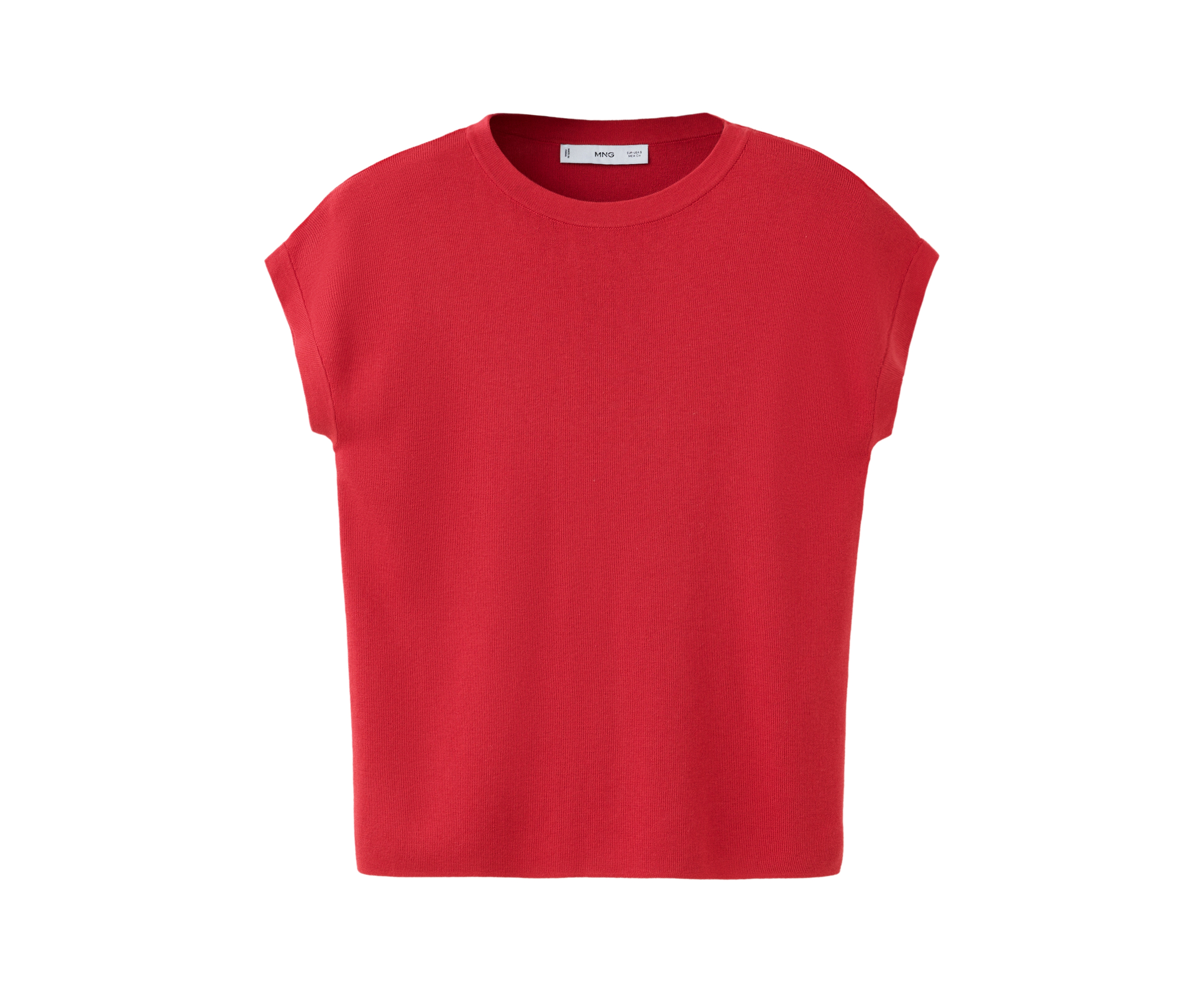 Mango Women's Lightweight Short-Sleeve Cotton-Blend T-Shirt