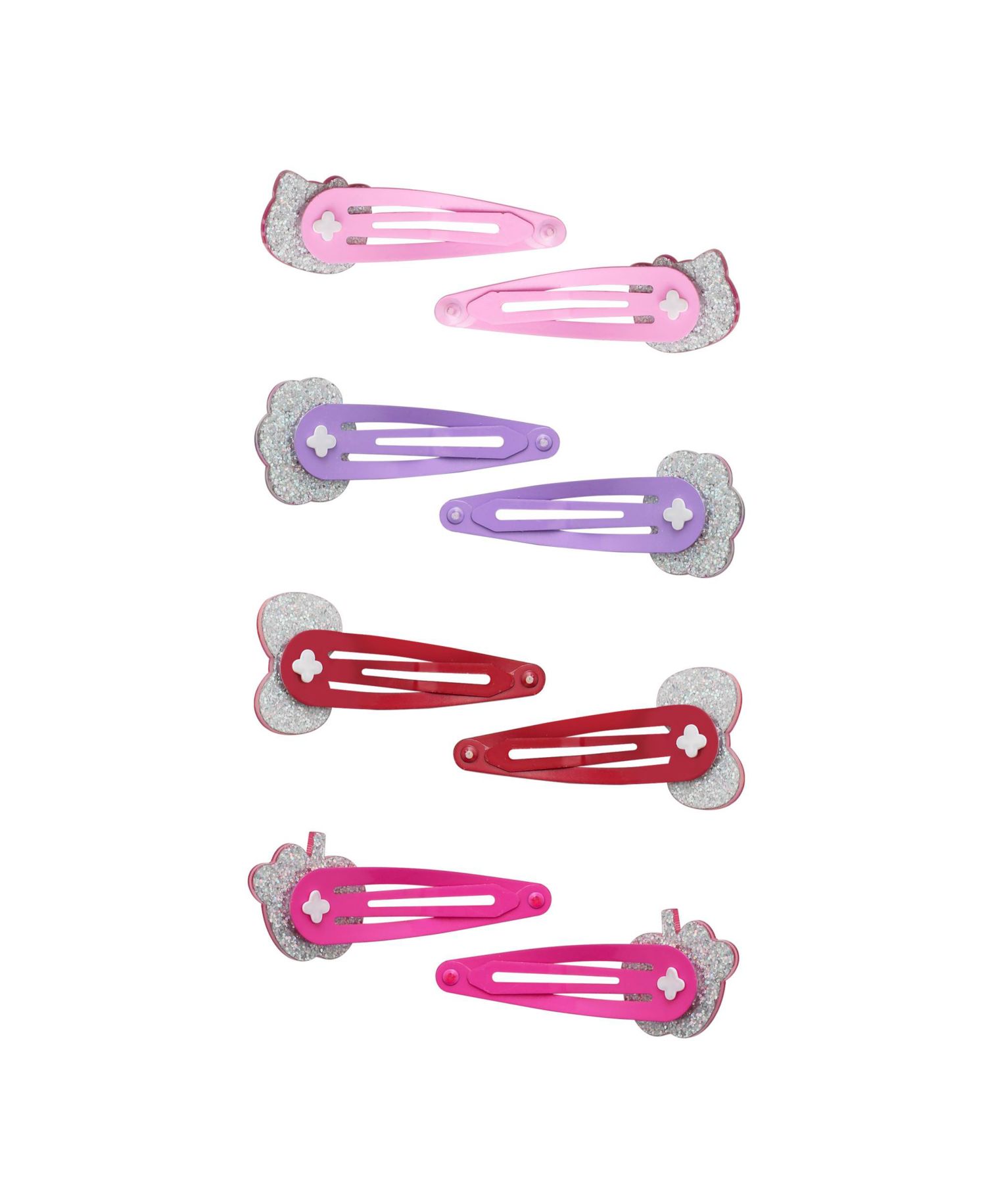 Hair Clips 8-Piece Set Official License, Snap Back Clips for Hair, Sanrio Gift