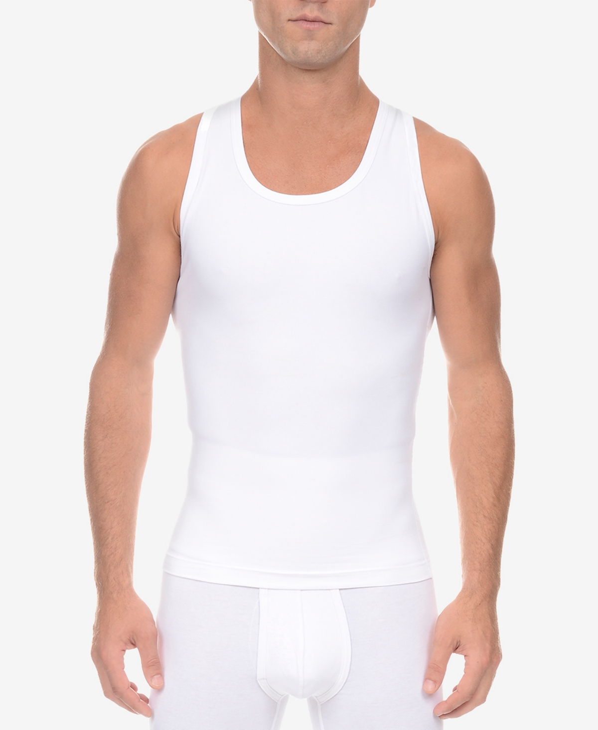 2(x)ist Men's Shapewear Form Tank Top - White