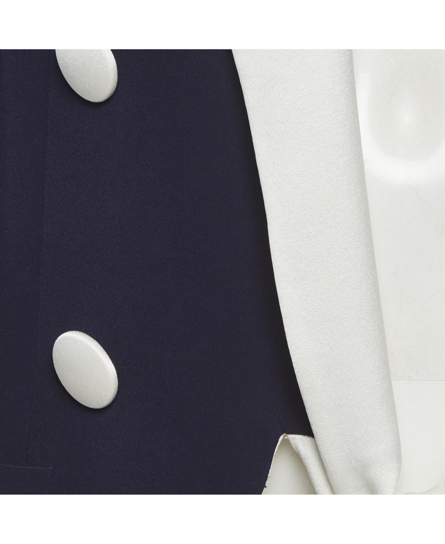 Women's Crepe And Satin Collar Tie Up Blazer