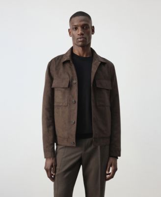 Men's Joan Suede-Effect Shirt Jacket