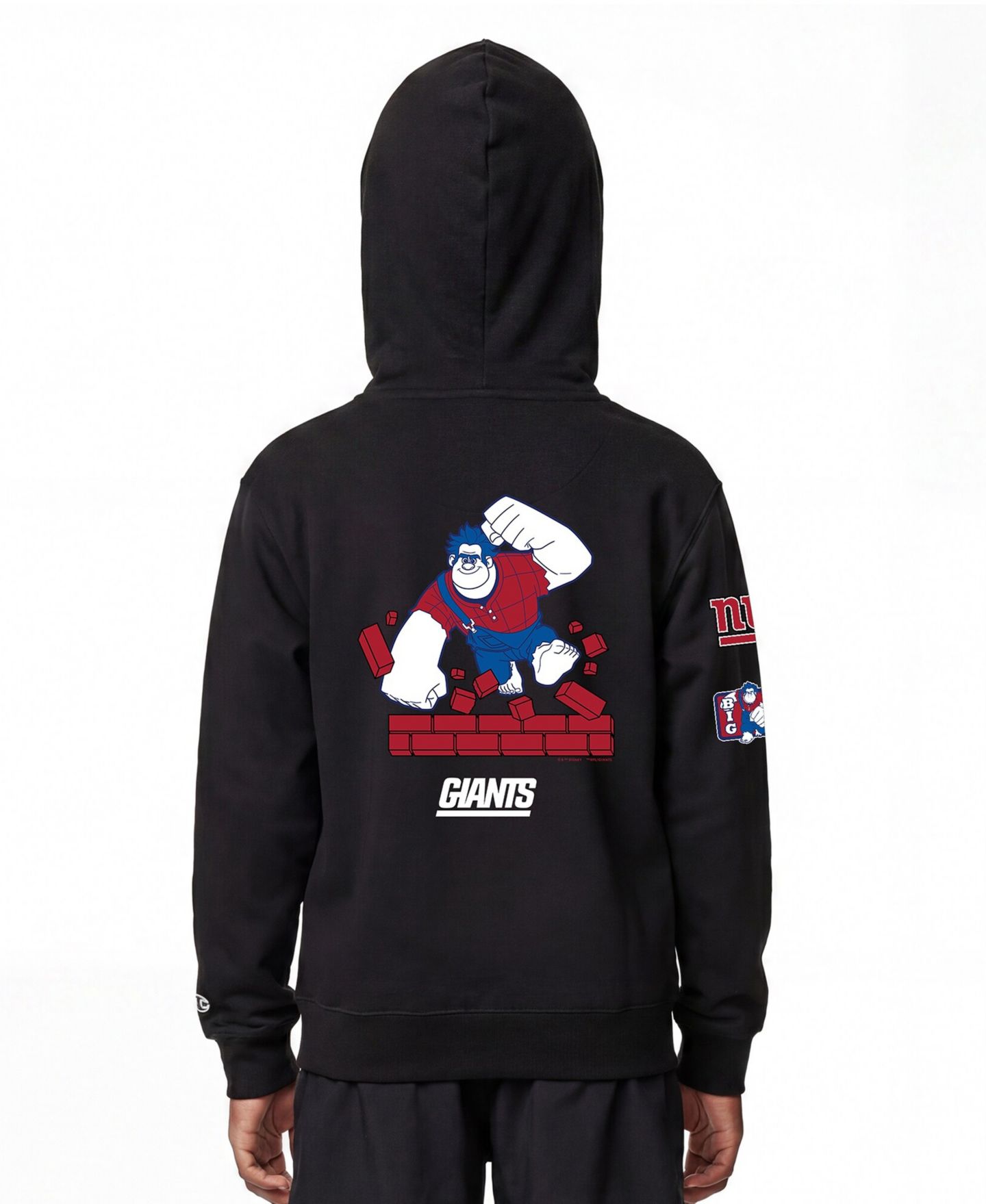 Детское худи Champion Black New York Giants Disney X Champion Full-Zip — фото 5