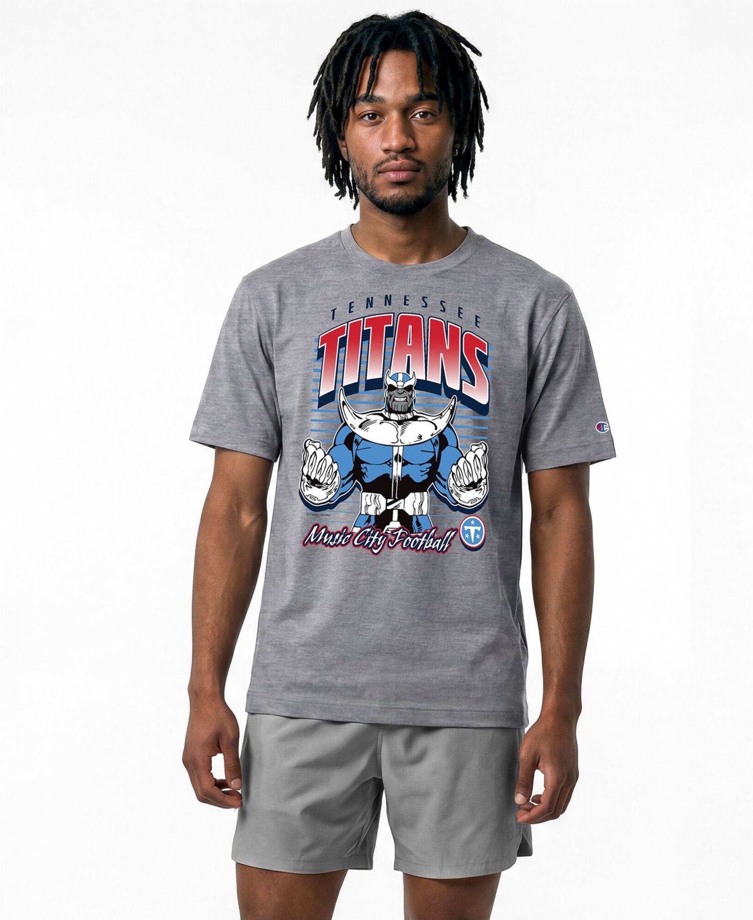 Men's Gray Tennessee Titans Disney X Champion All Star T-Shirt
