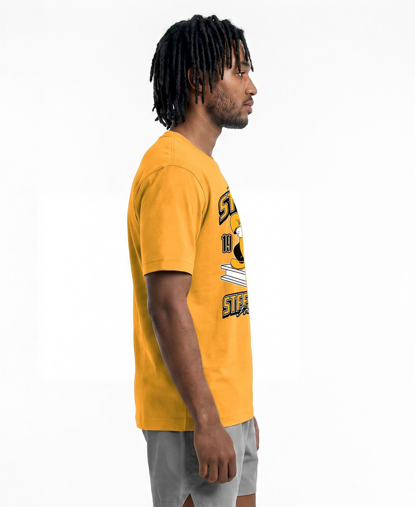 Мужская футболка Champion Gold Pittsburgh Steelers Disney X Champion All Star — фото 3