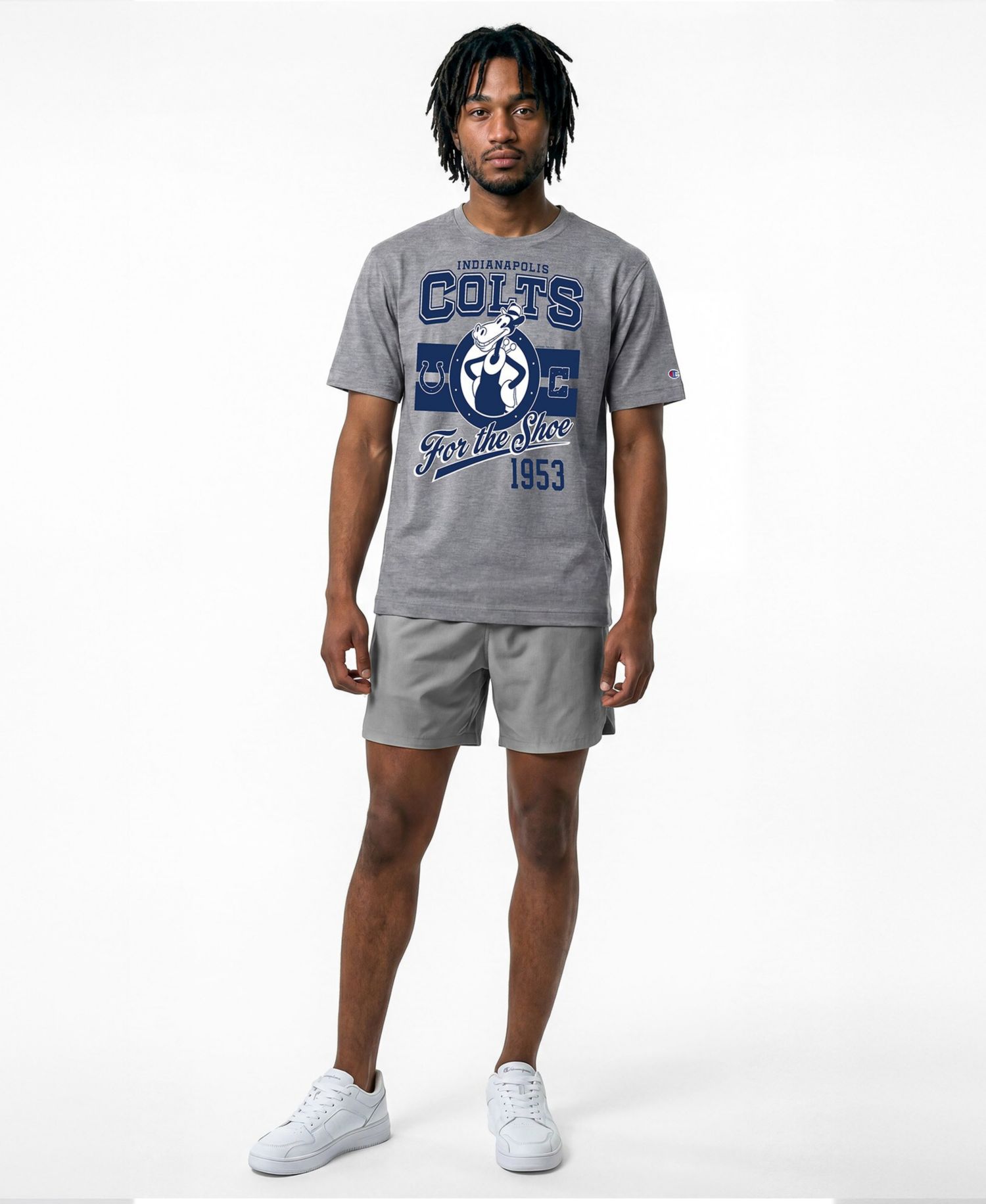 Men's Gray Indianapolis Colts Disney X Champion All Star T-Shirt