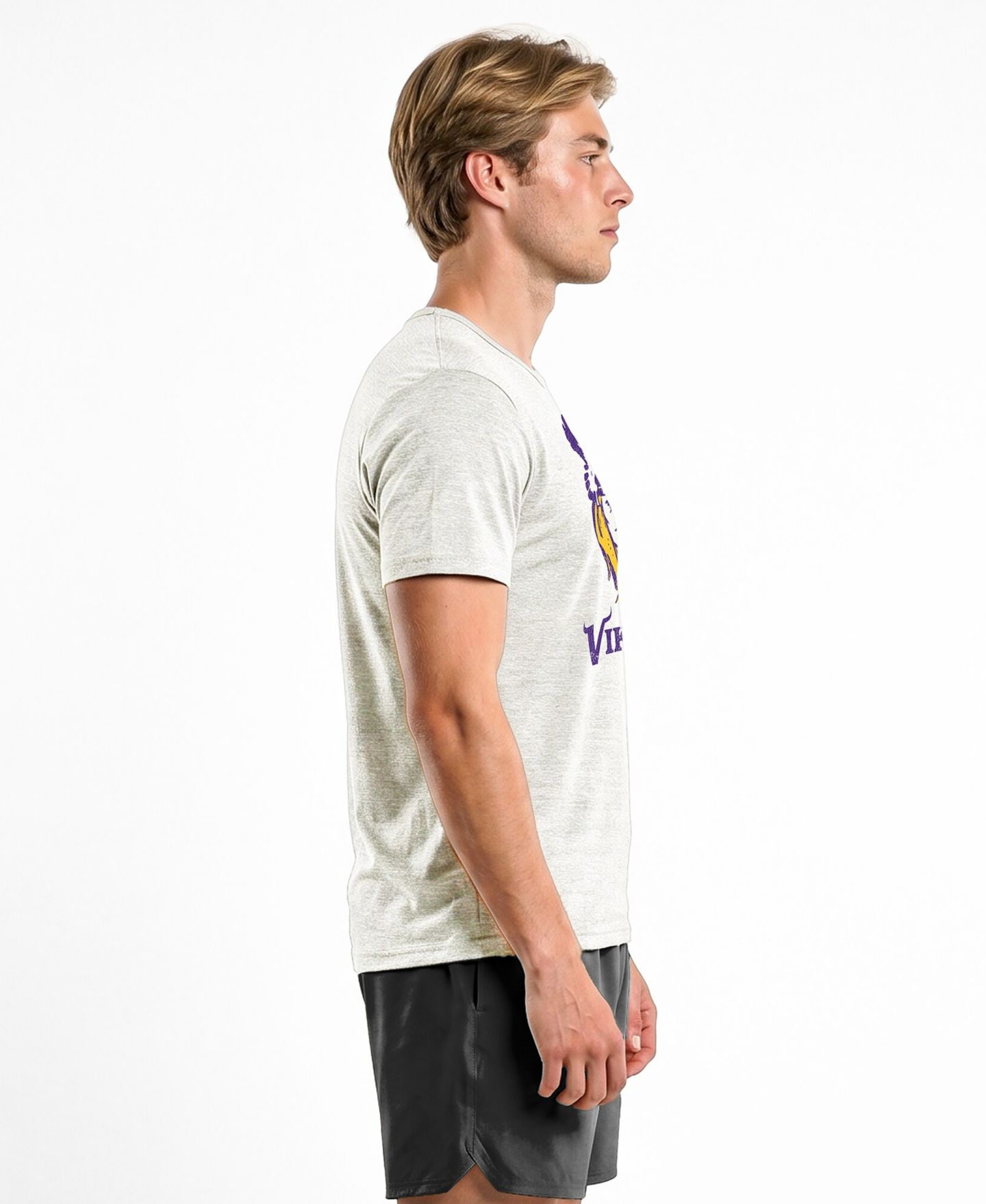 Мужская футболка Champion Cream Minnesota Vikings Disney X Champion Tri-Blend — фото 5