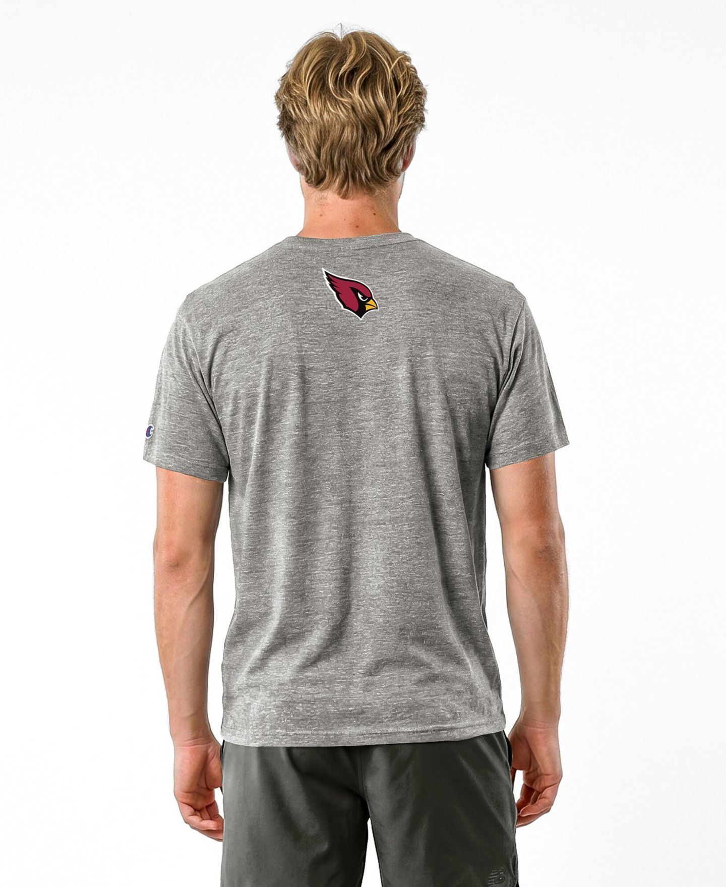 Мужская футболка Champion Gray Arizona Cardinals Disney X Champion Tri-Blend — фото 5