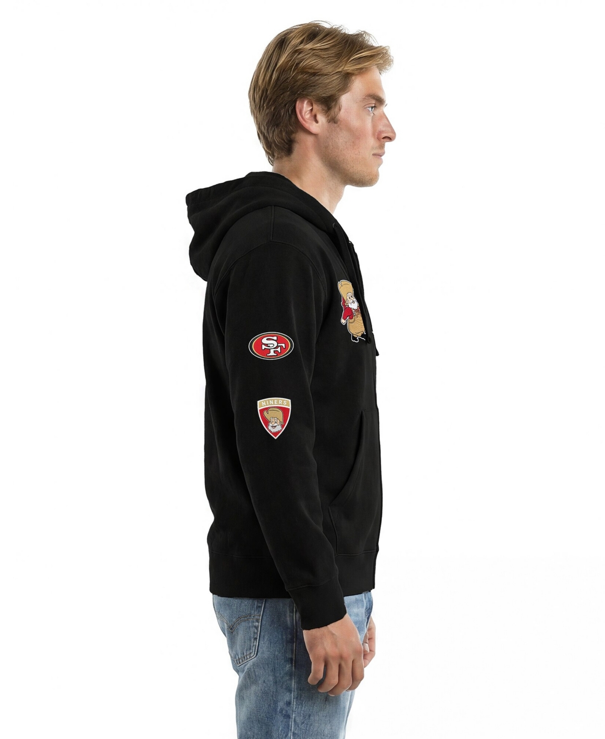 Champion Men's Black San Francisco 49ers Disney X All Star Full-Zip Hoodie