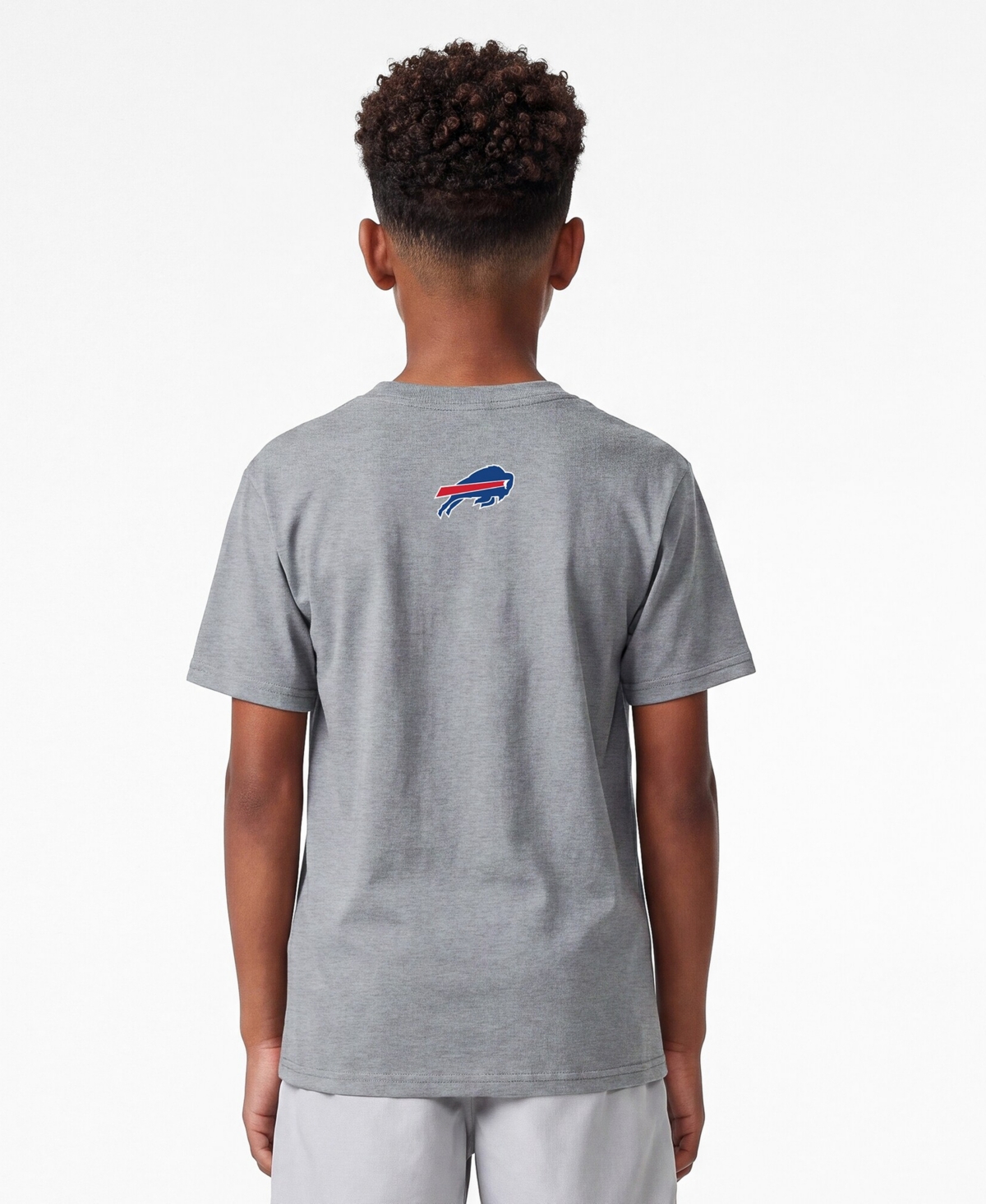 Champion Big Boys and Girls Heather Gray Buffalo Bills Disney X Champion T-Shirt