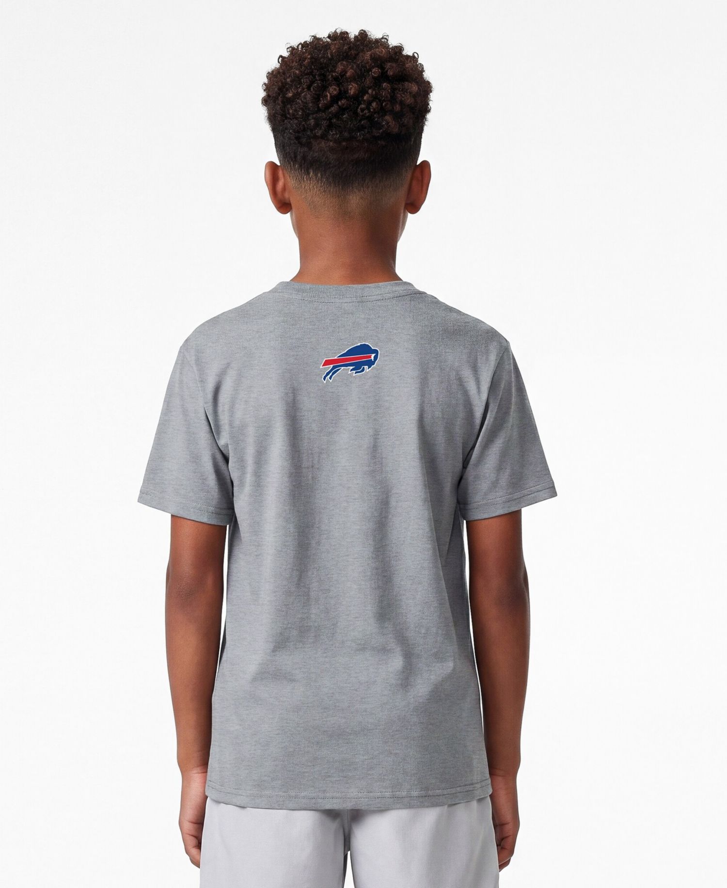 Big Boys and Girls Heather Gray Buffalo Bills Disney X Champion T-Shirt
