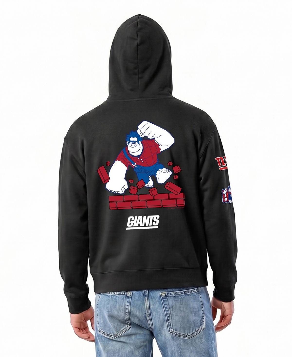 Champion Men's Black New York Giants Disney X Champion All Star Full-Zip Hoodie