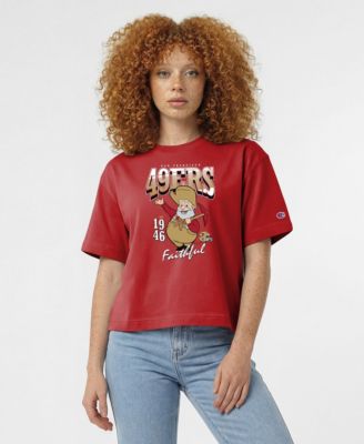 Women's Bright Cardinal San Francisco 49ers Disney X Champion All Star T-Shirt