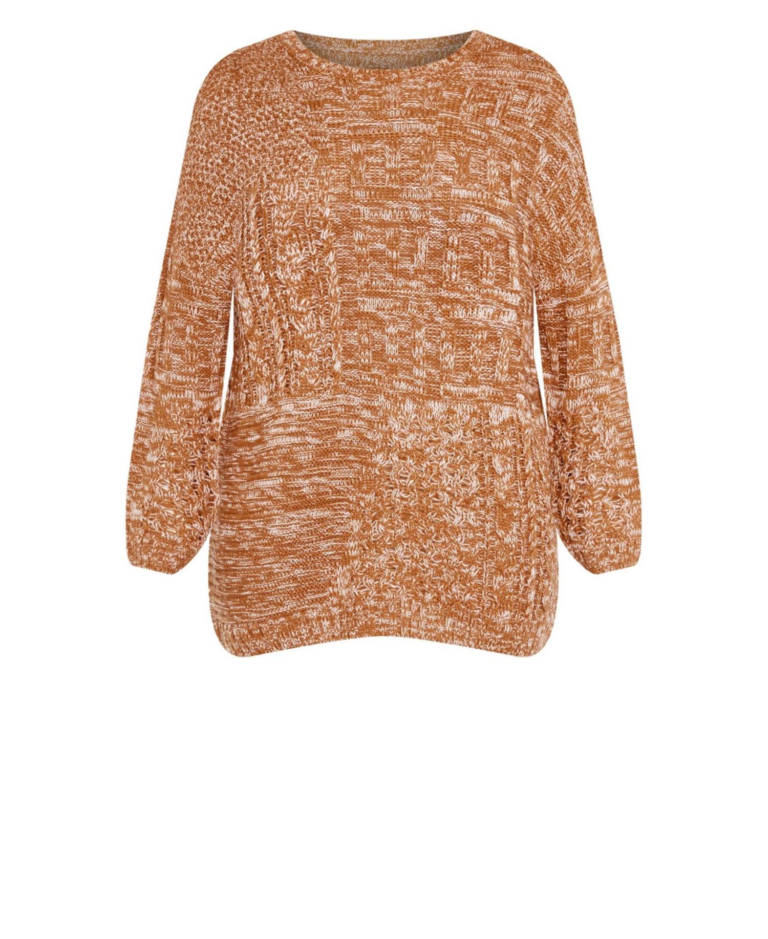 Women's Plus Size Charli Drop Shoulder Cable Sweater