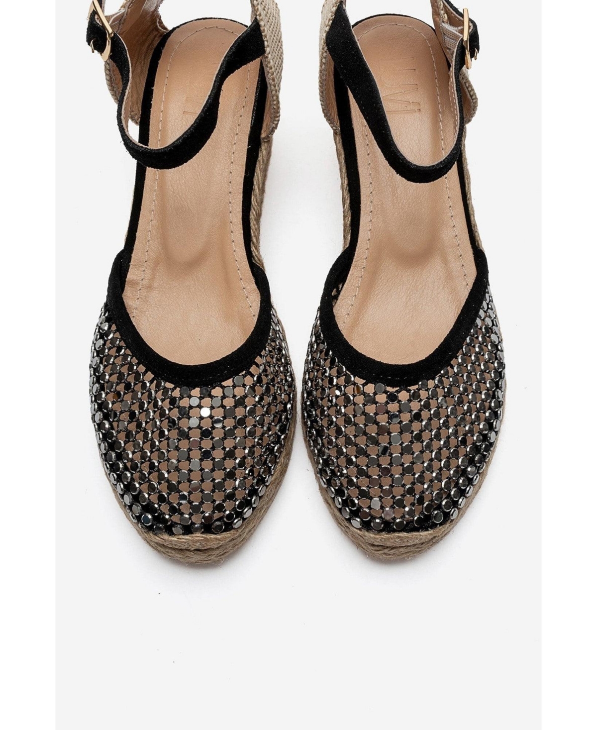 Forever and Always Shoes Women's Drelix Leather Espadrille Sandal