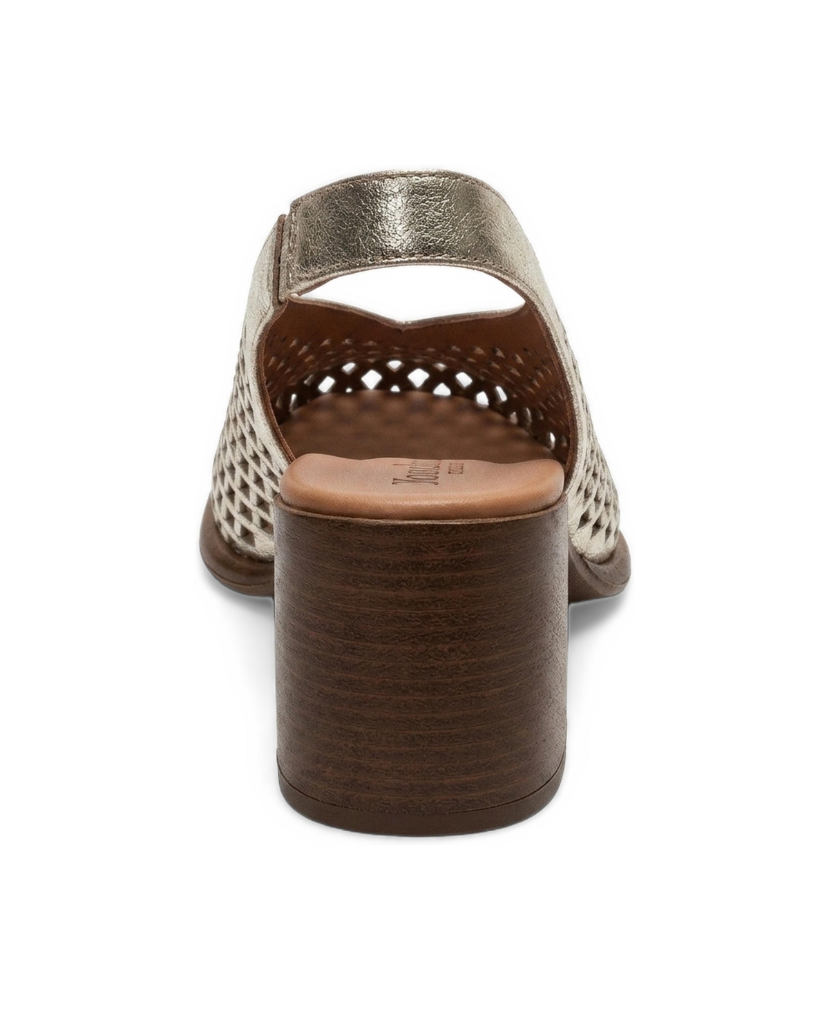 Forever and Always Shoes Women's Monvera Block Heel Leather Slingback Sandal