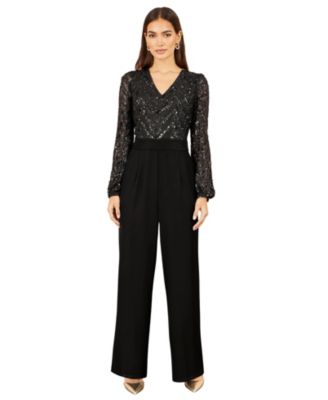 Women's Sequin Wide Leg Jumpsuit