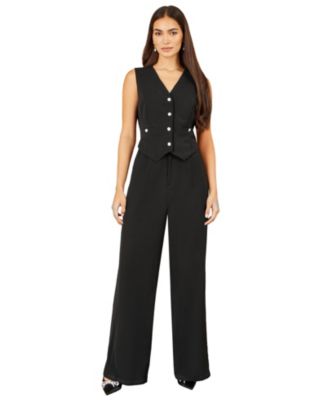 Women's Waistcoat Style Jumpsuit