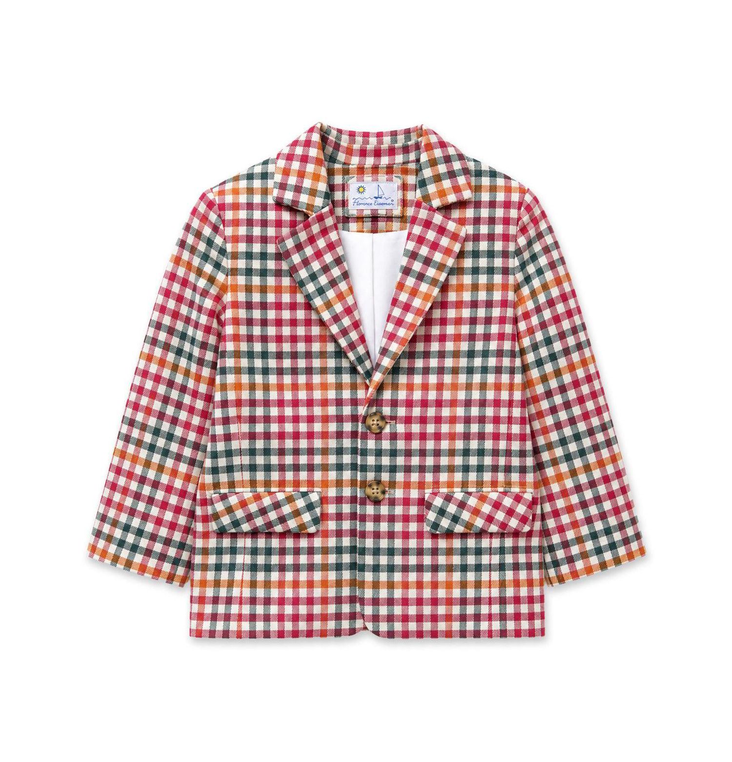 Boys' 4-20 Plaid Notched-Lapel Blazer