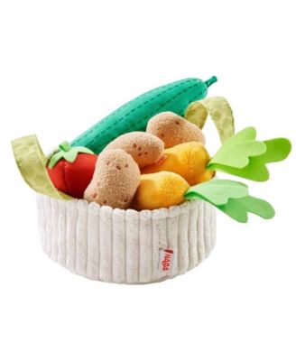 Biofino Vegetable Basket Soft Play Food 8-Piece Set, Ages 3+