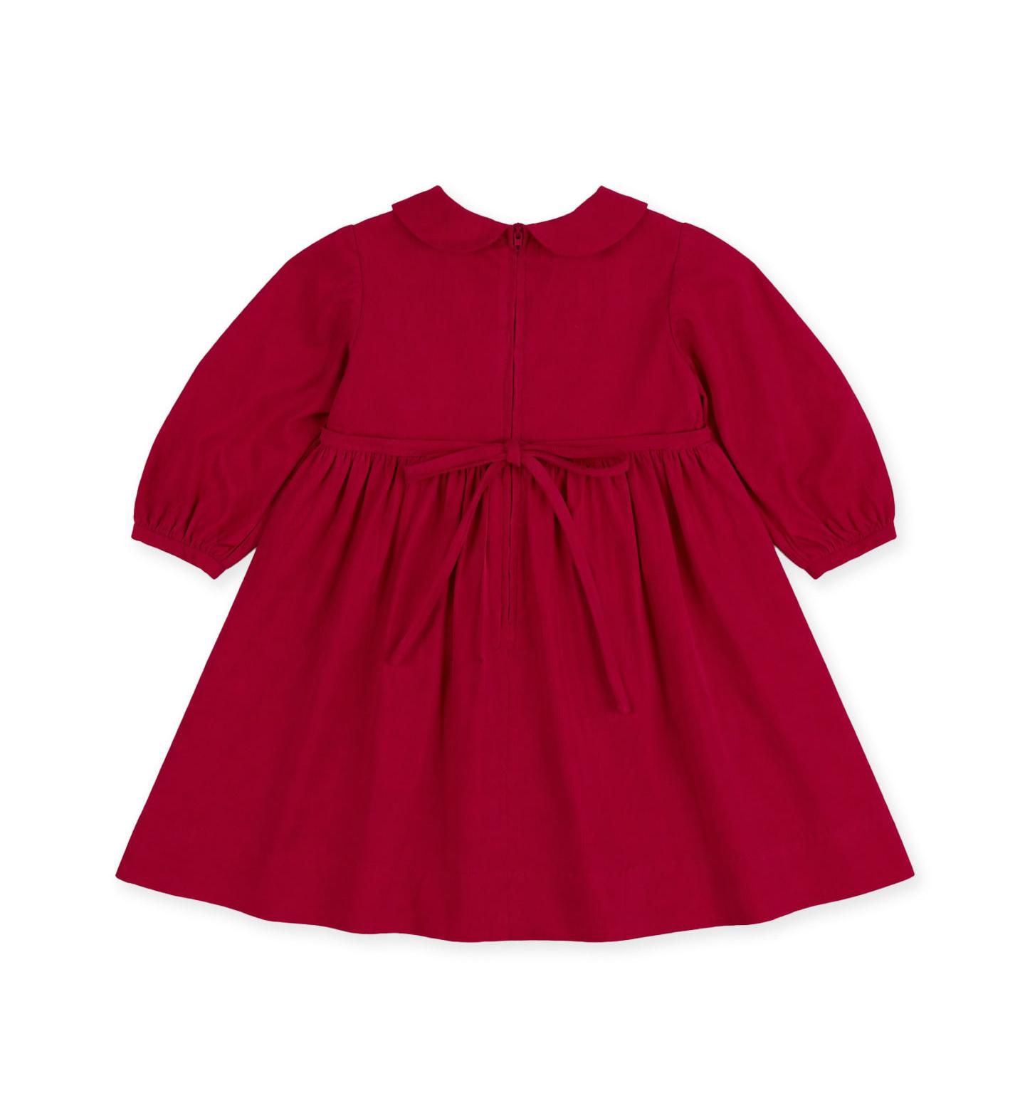 Платье Florence Eiseman Corduroy Floral Peter-Pan-Collar Dress для девочек, цвет: Шелковичный — фото 4