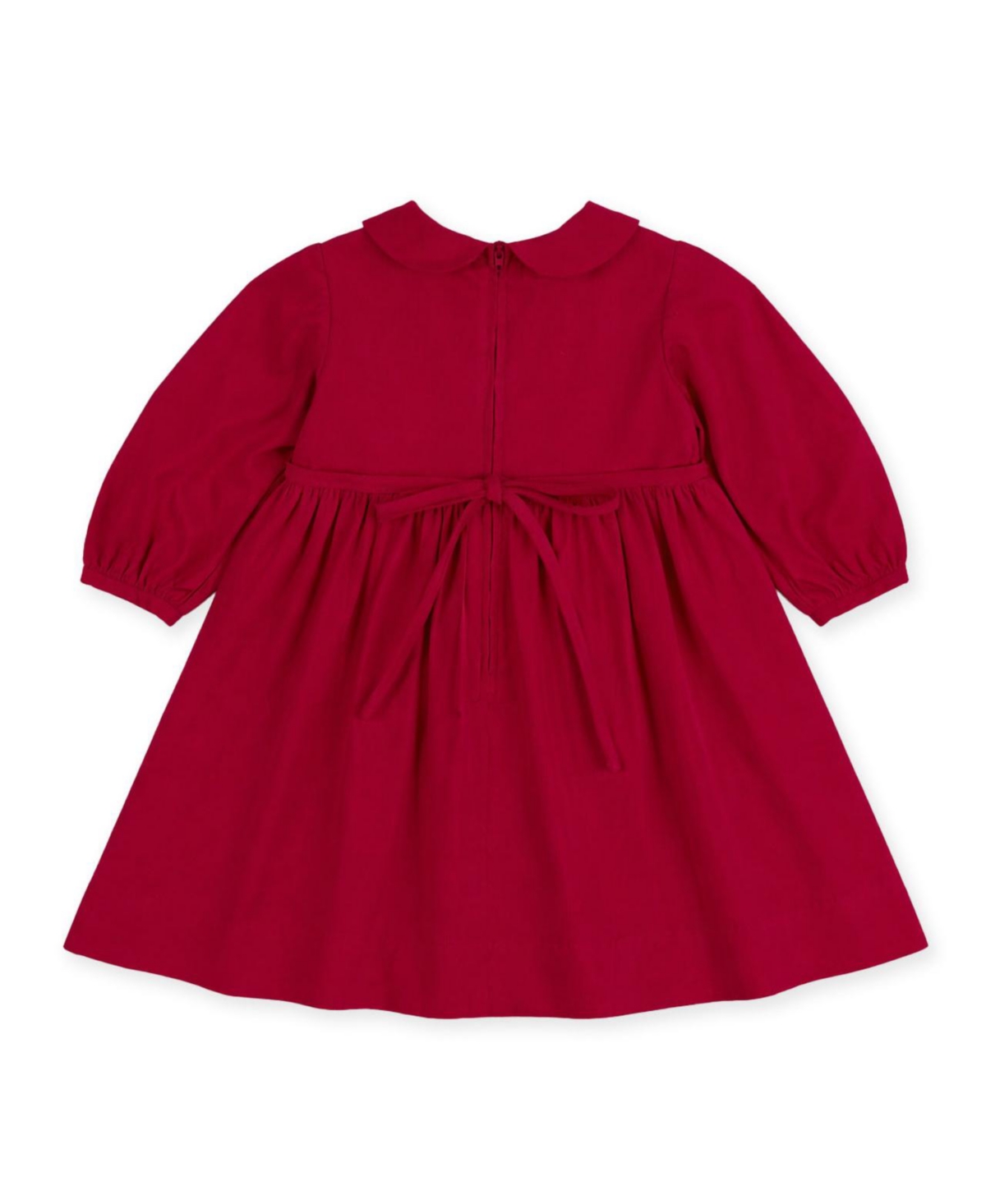 Florence Eiseman Girls' 4-16 Corduroy Floral Peter-Pan-Collar Dress