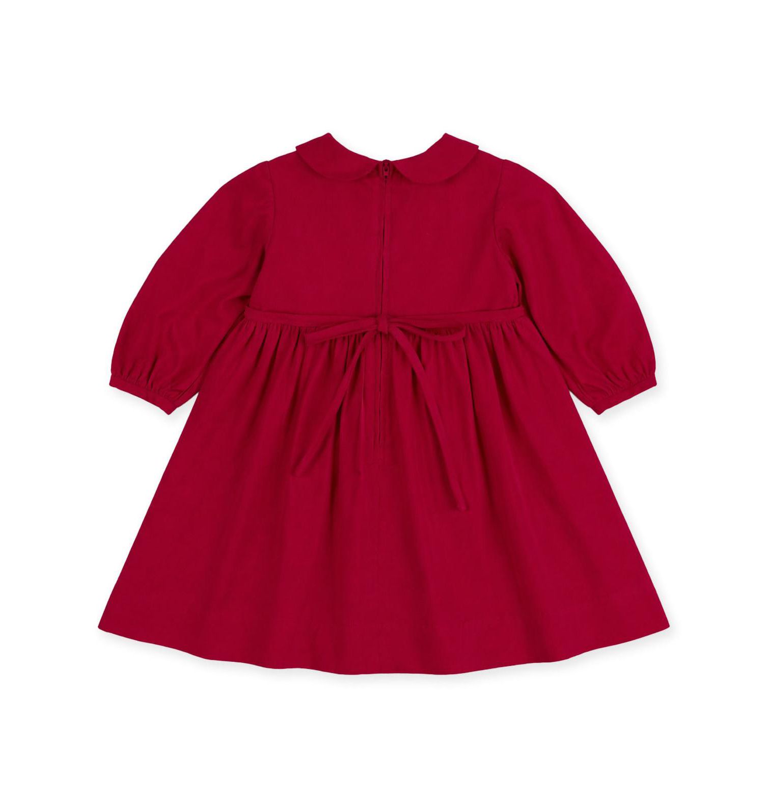 Girls' 4-16 Corduroy Floral Peter-Pan-Collar Dress